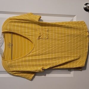 Rue 21 yellow striped tee